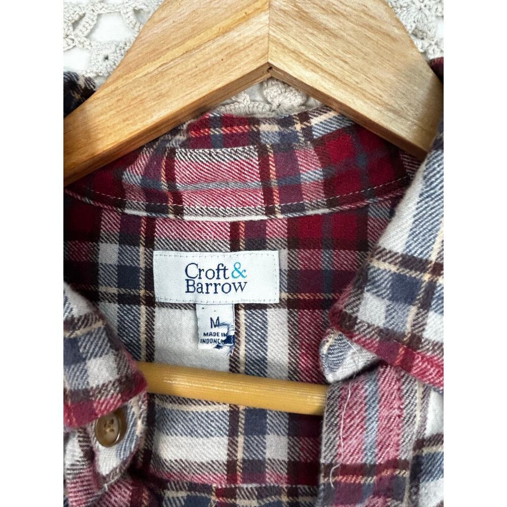 Marvel Avengers Croft & Barrow Upcycled Plaid Flannel Shirt Men’s Medium OOAK - Picture 9 of 11